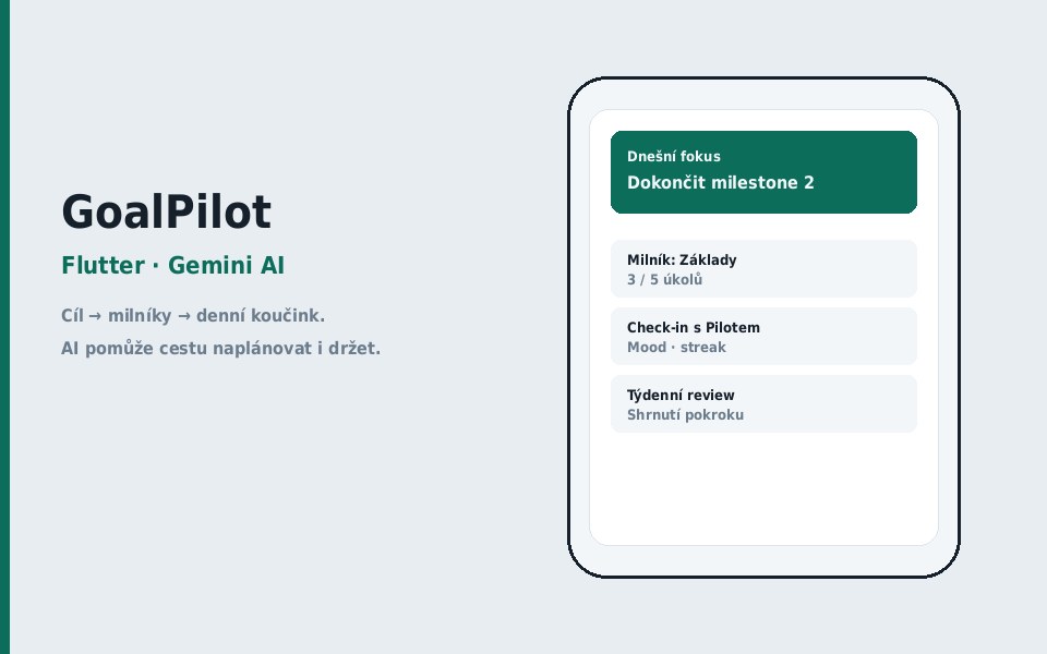 GoalPilot — AI goal-tracking Flutter app